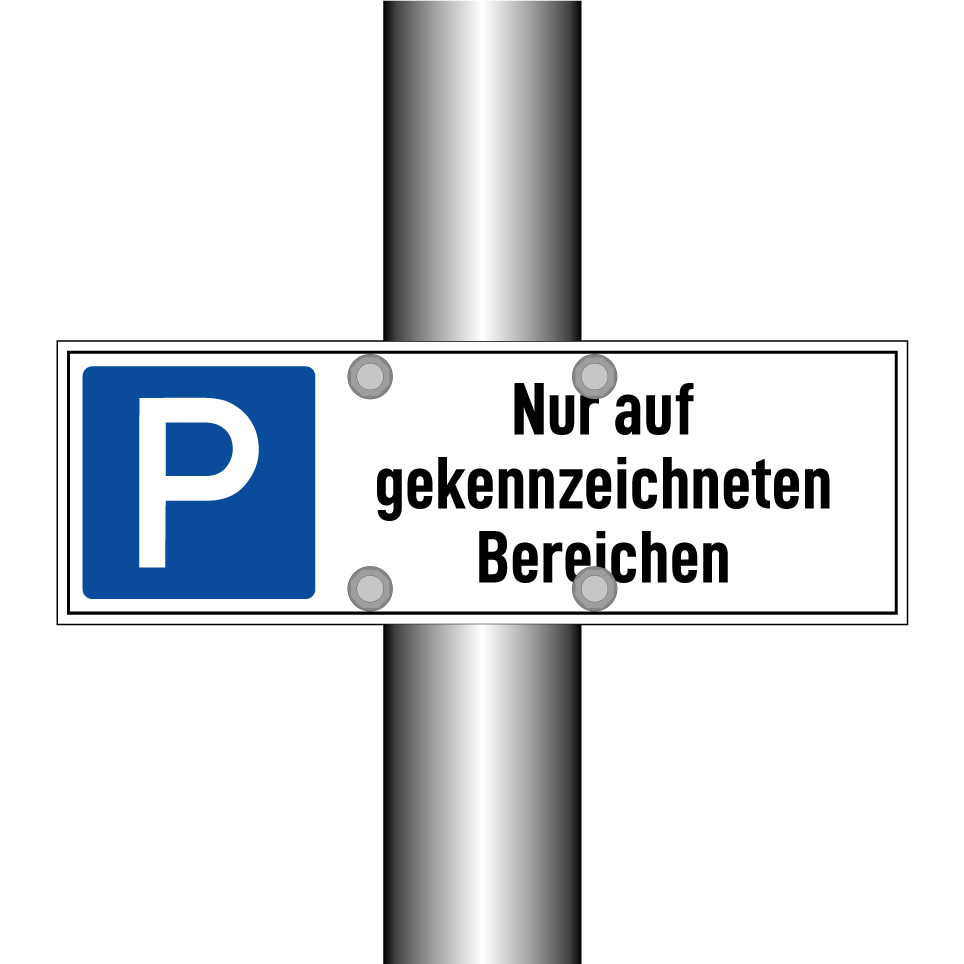 Nur auf gekennzeichneten Bereichen