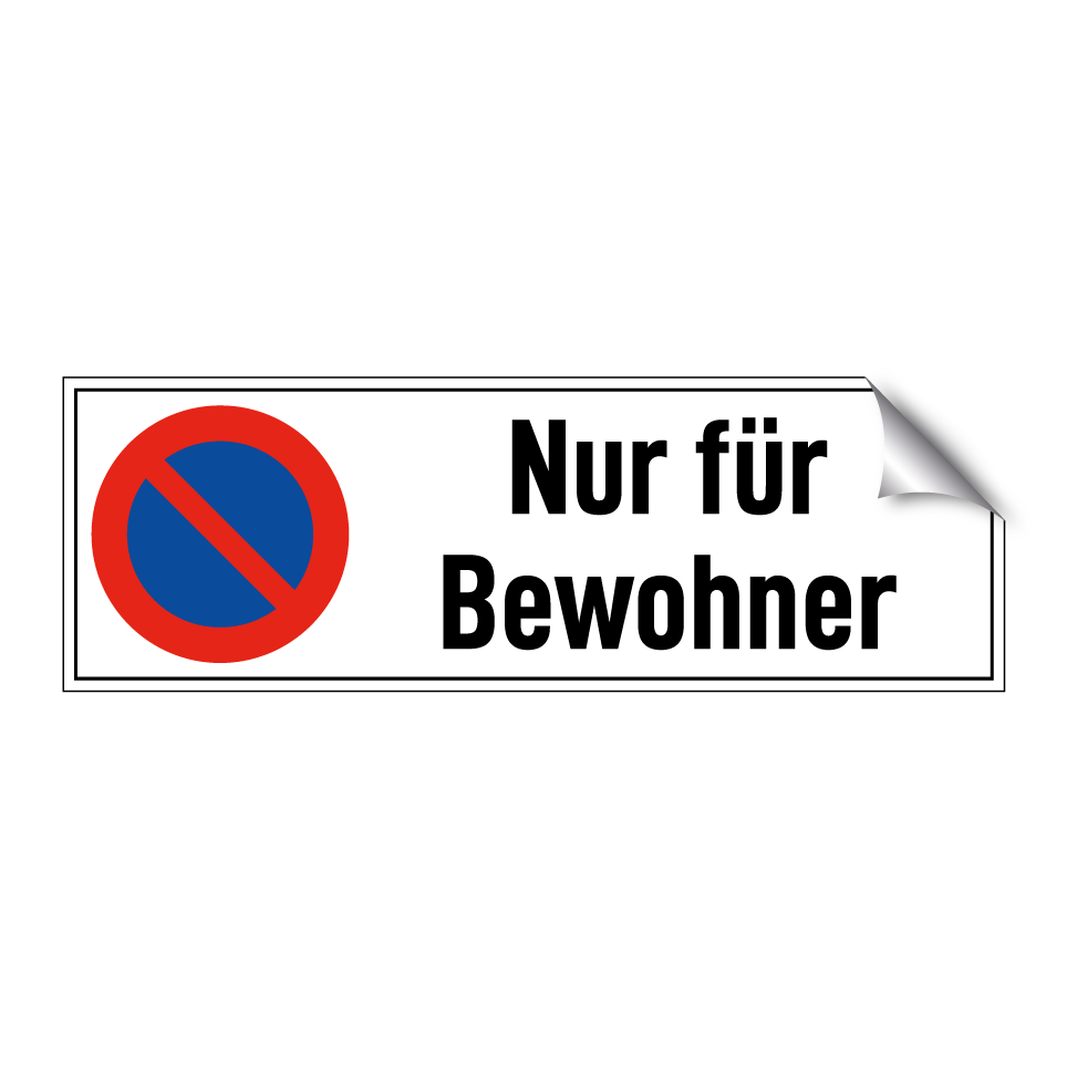 Nur für Bewohner