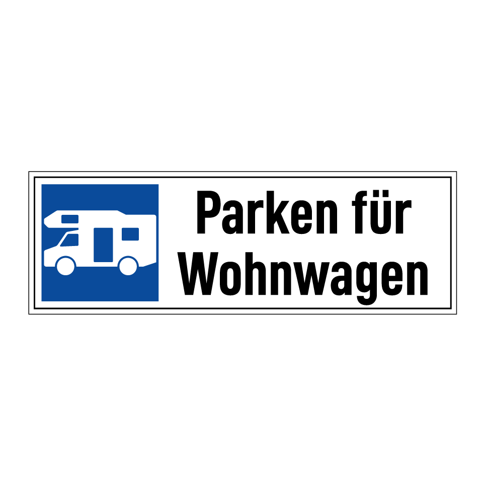 Parken für Wohnwagen