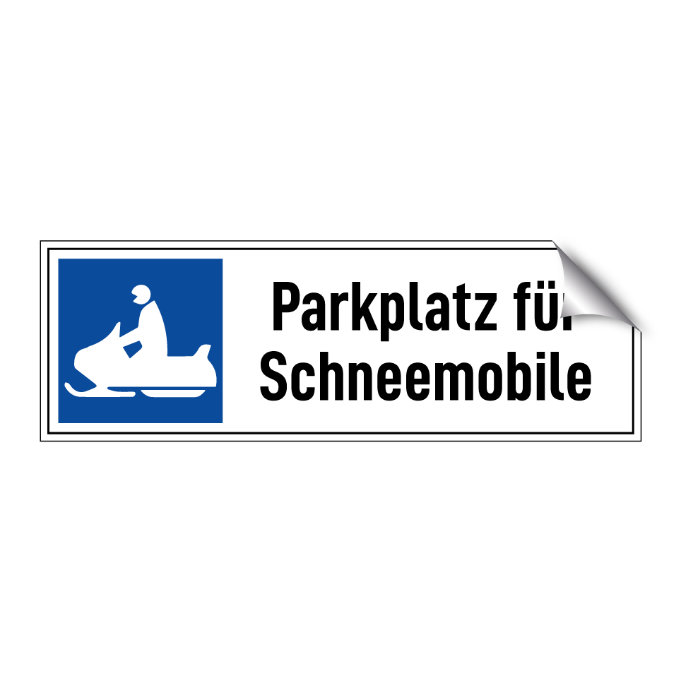 Parkplatz für Schneemobile