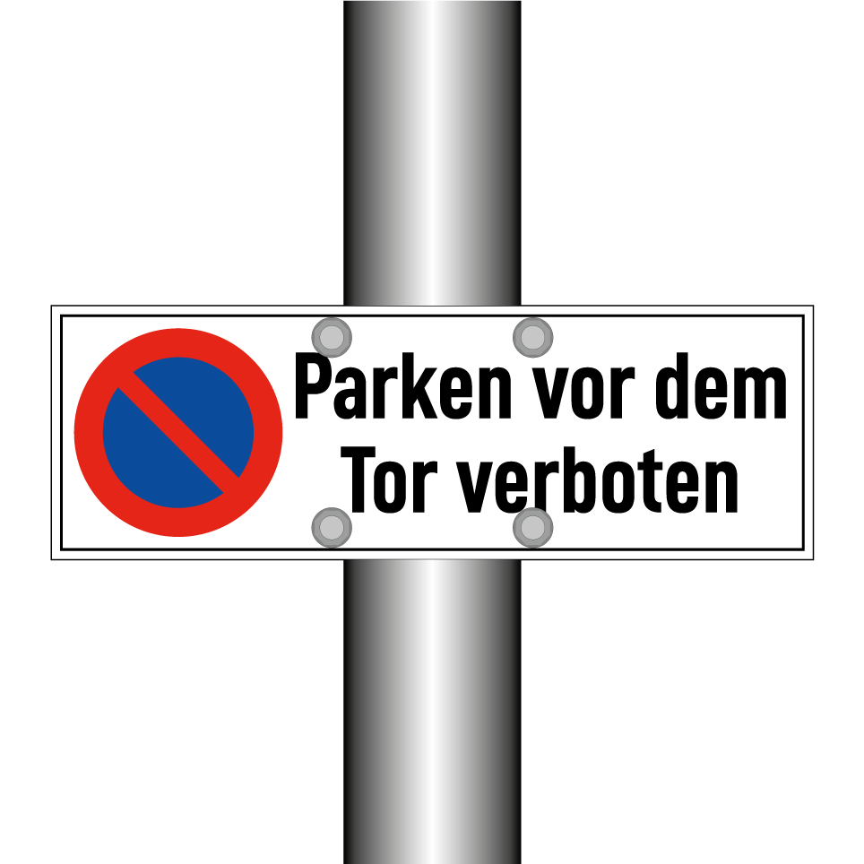 Parken vor dem Tor verboten
