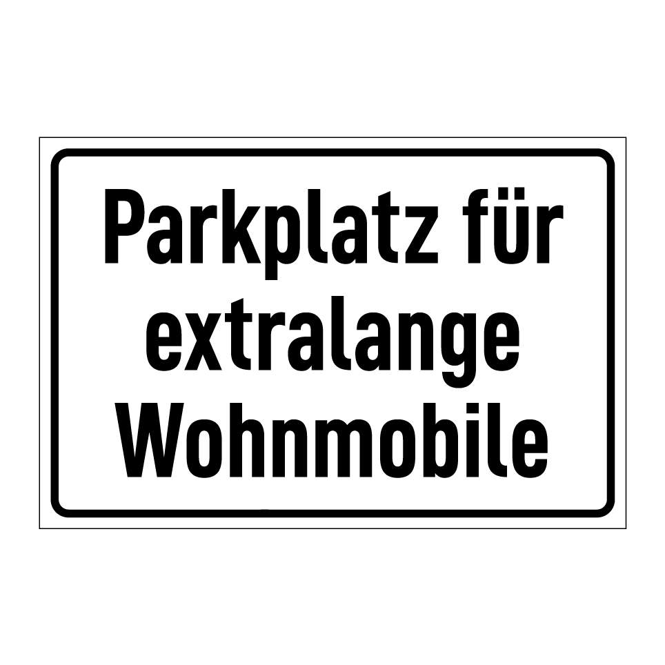 Parkplatz für extralange Wohnmobile