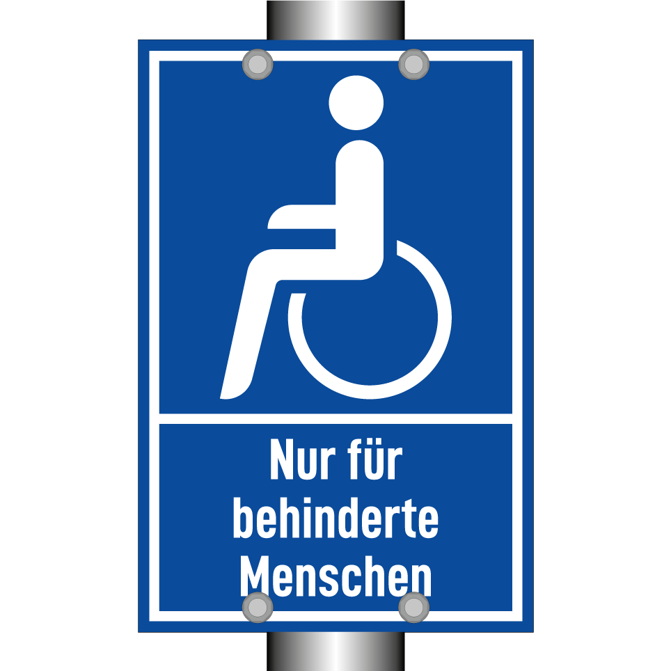 Nur für behinderte Menschen