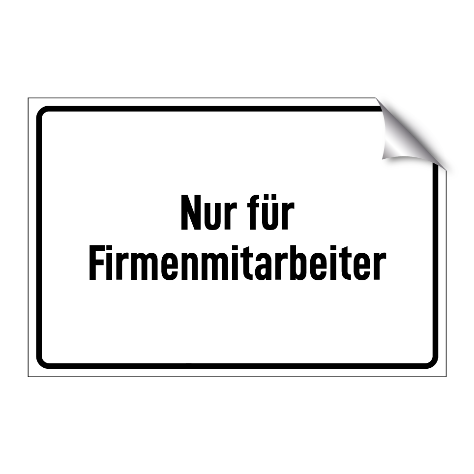 Nur für Firmenmitarbeiter