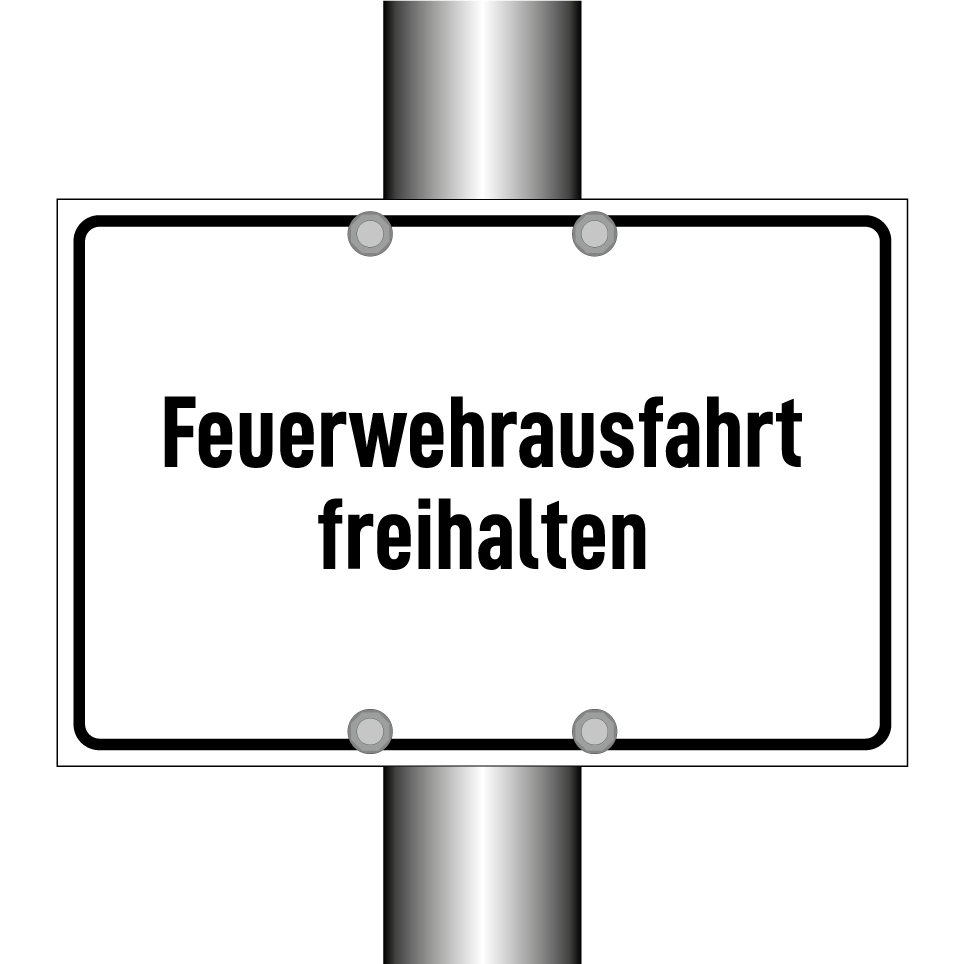 Feuerwehrausfahrt freihalten