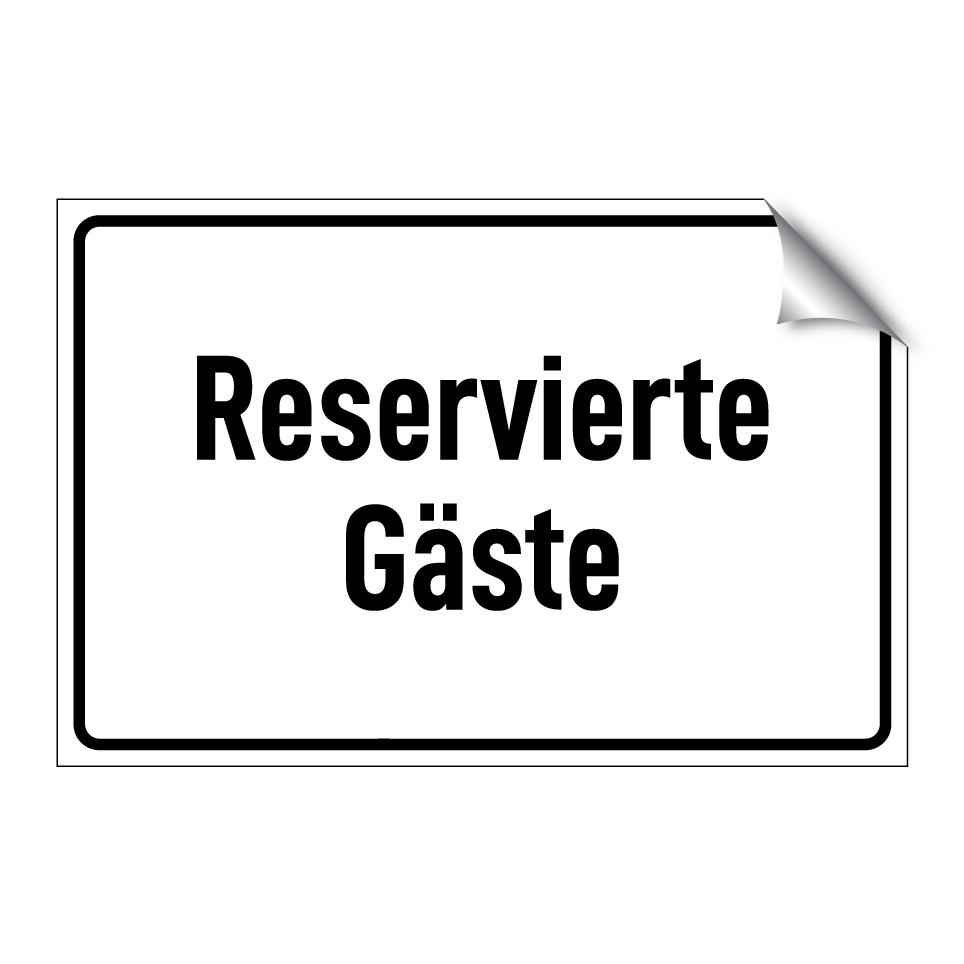 Reservierte Gäste