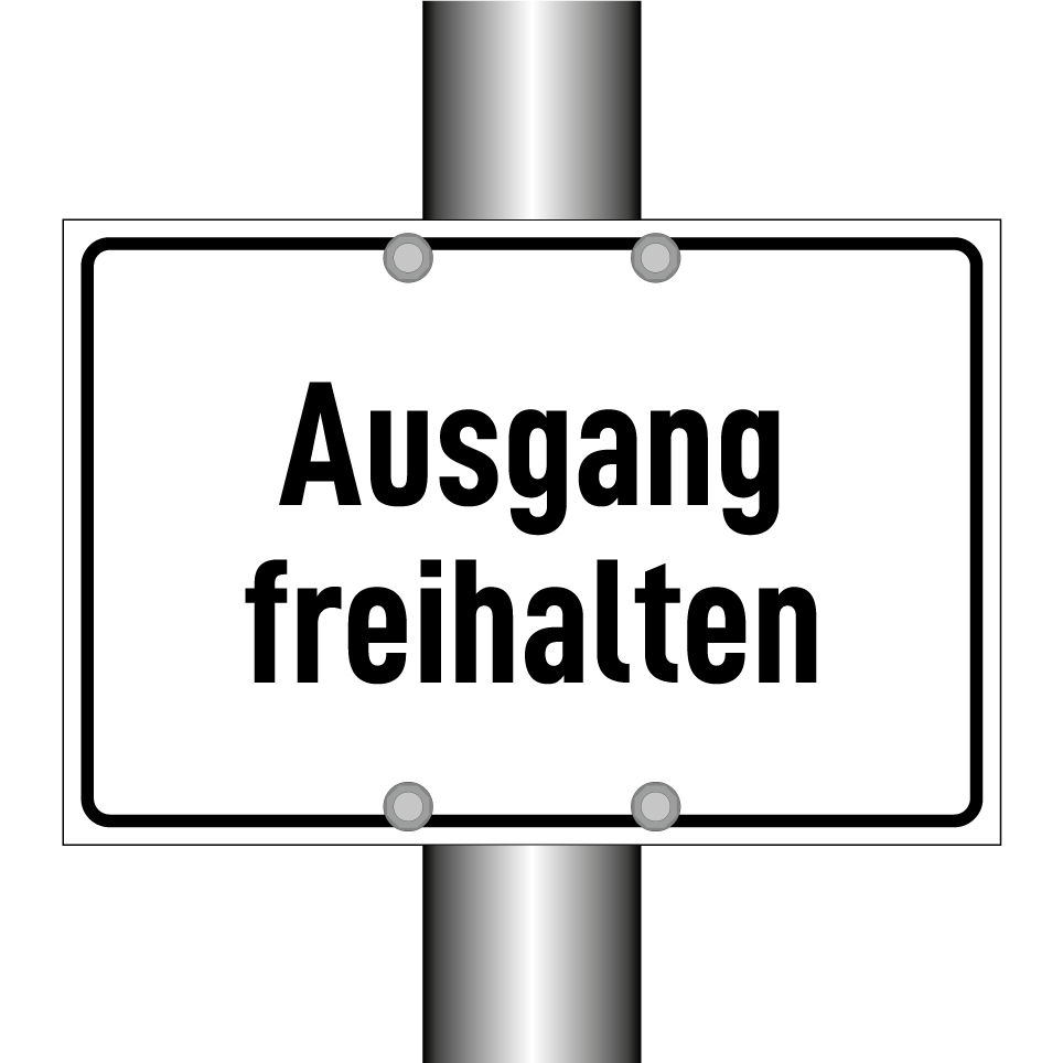 Ausgang freihalten