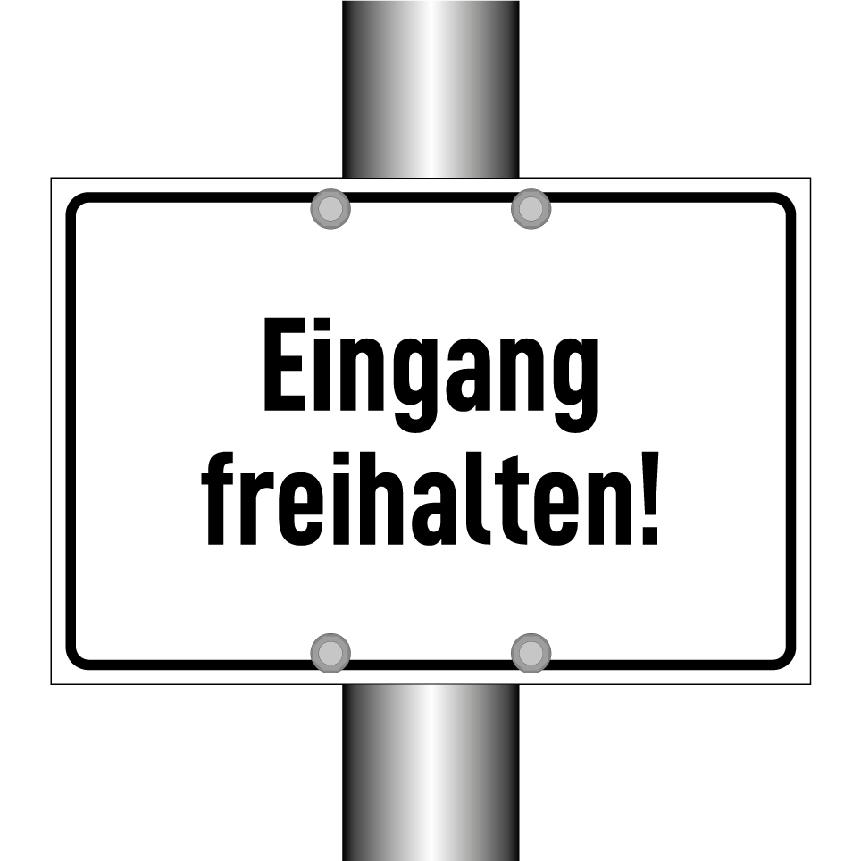 Eingang freihalten!