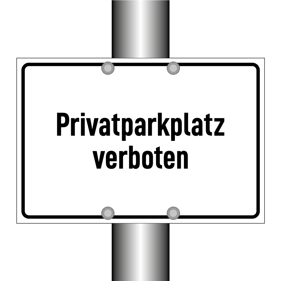 Privatparkplatz verboten
