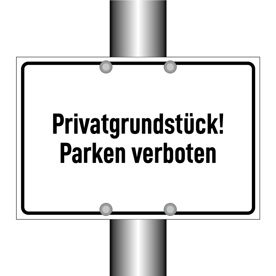 Privatgrundstück! Parken verboten