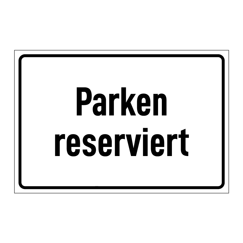 Parken reserviert