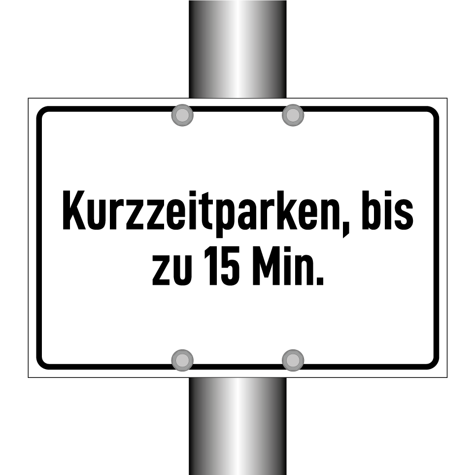 Kurzzeitparken, bis zu 15 Min.