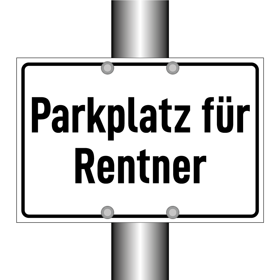 Parkplatz für Rentner