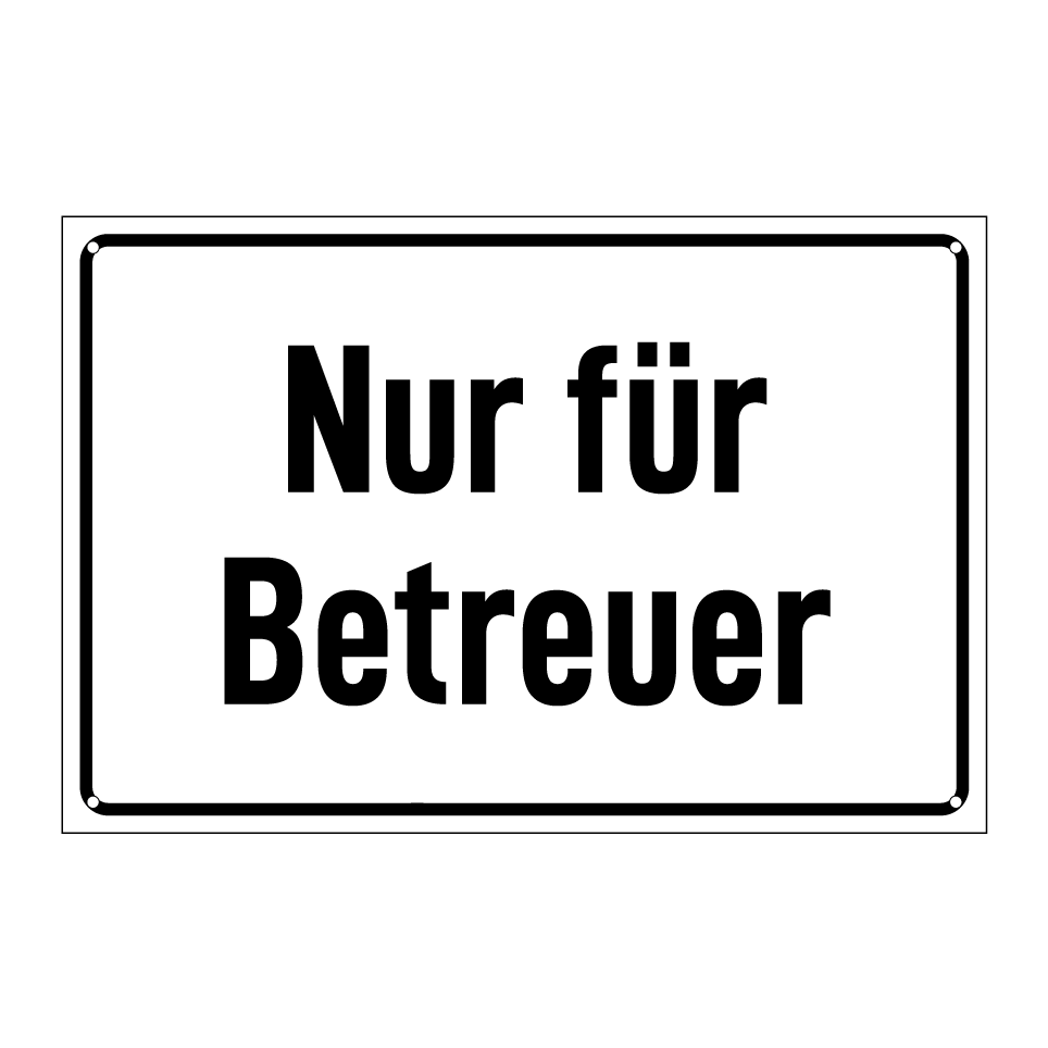 Nur für Betreuer