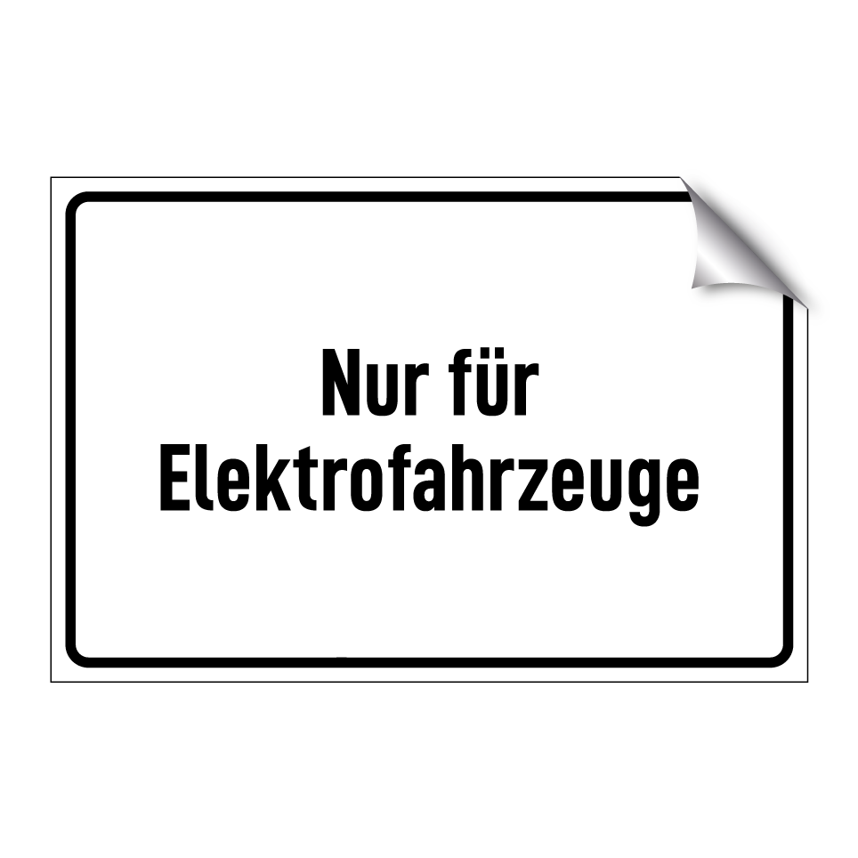 Nur für Elektrofahrzeuge