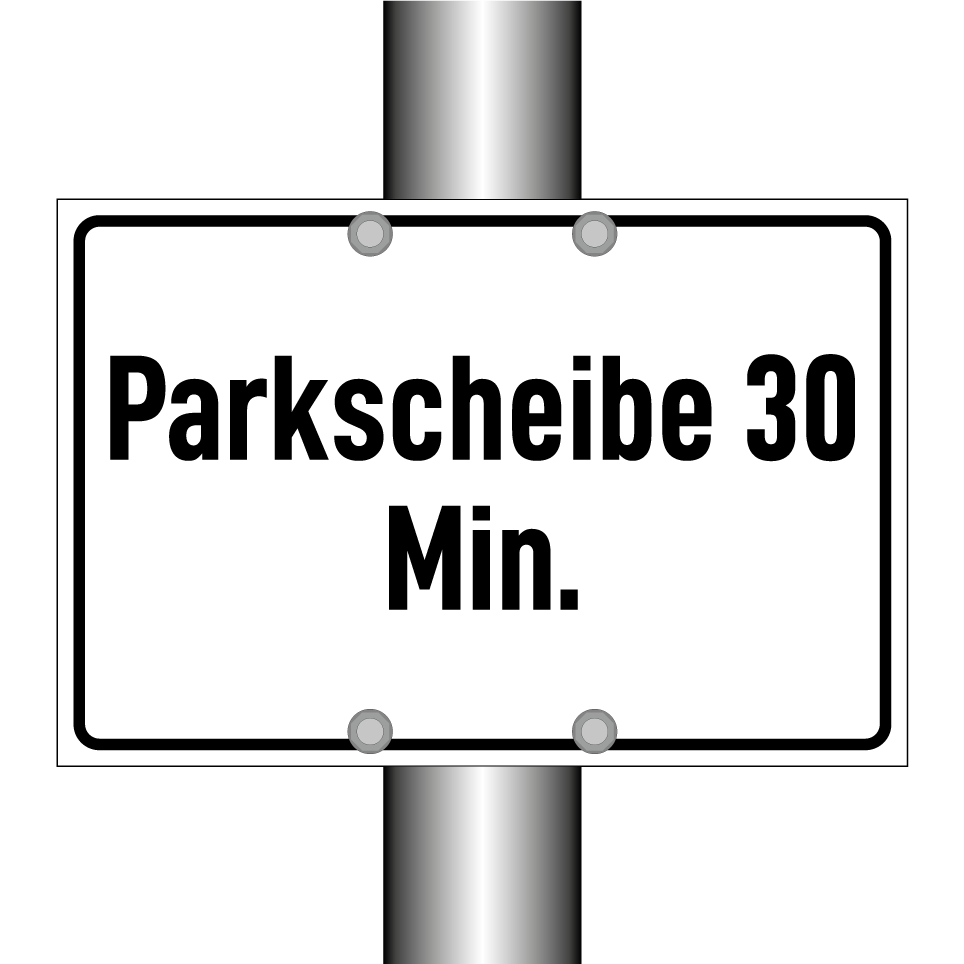 Parkscheibe 30 Min.
