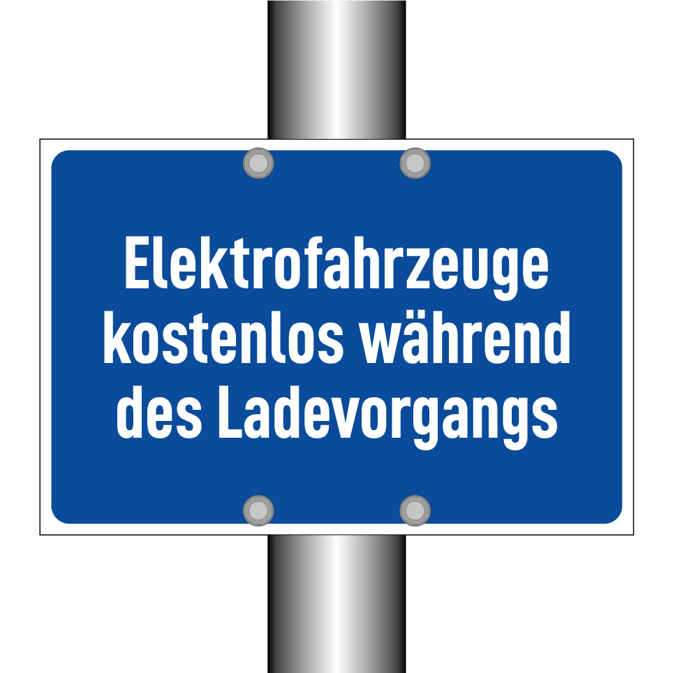 Elektrofahrzeuge kostenlos während des Ladevorgangs