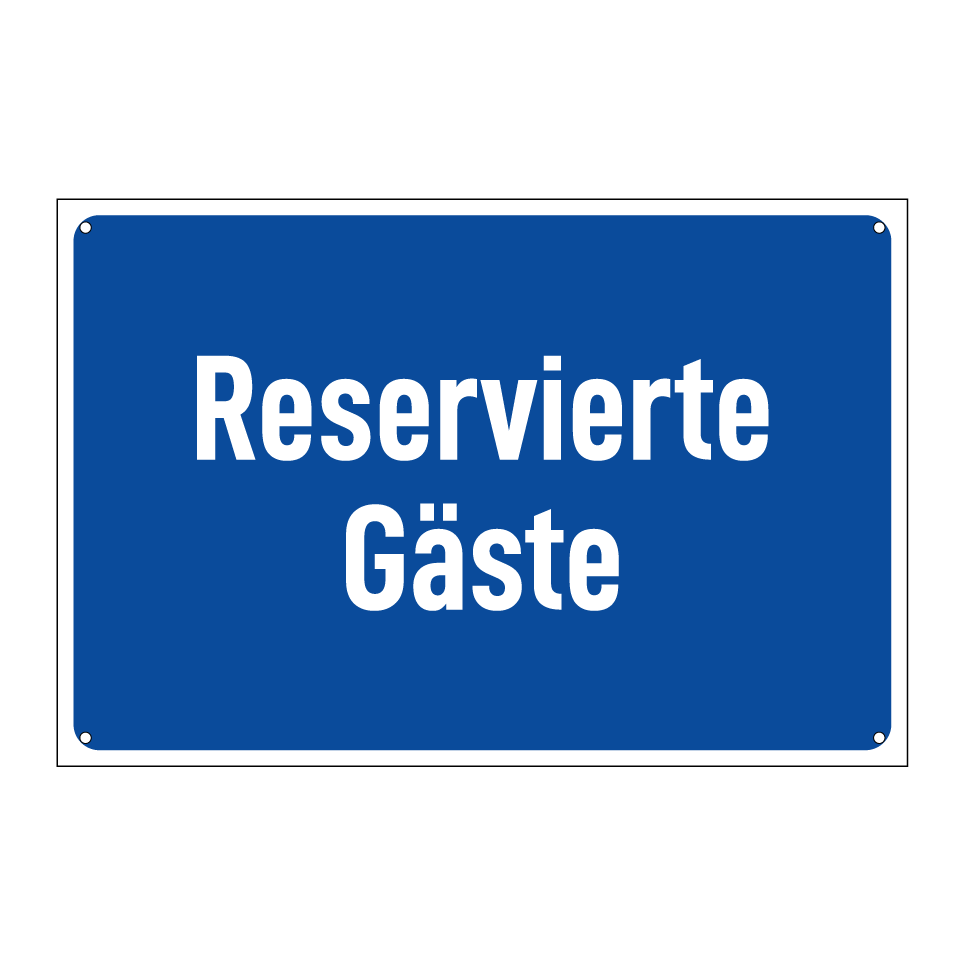 Reservierte Gäste