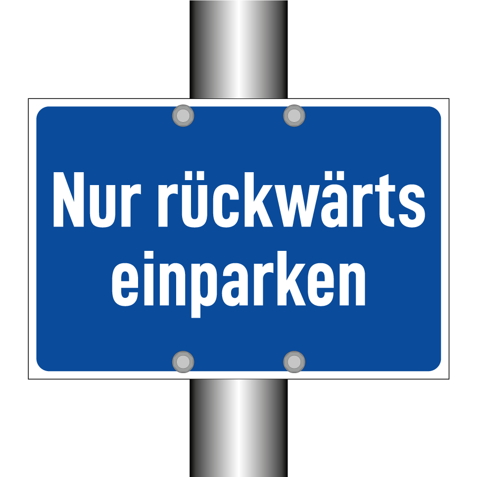 Nur rückwärts einparken
