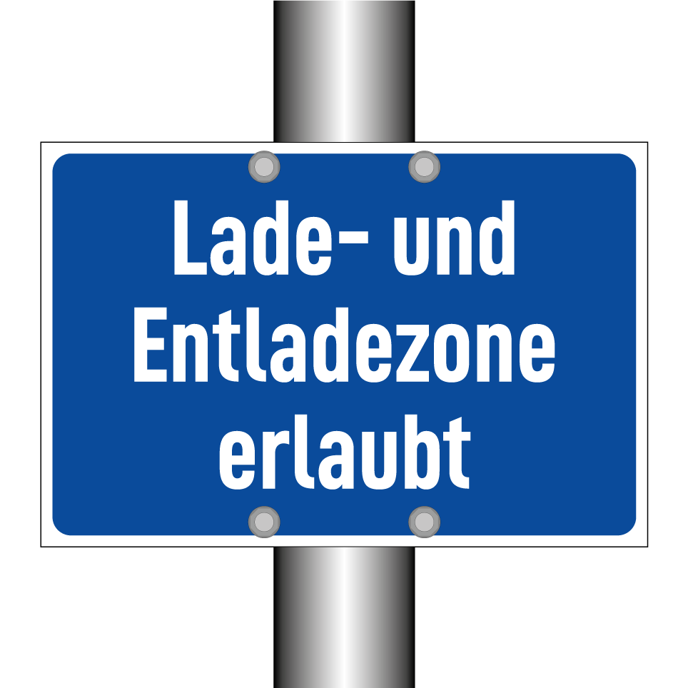Lade- und Entladezone erlaubt