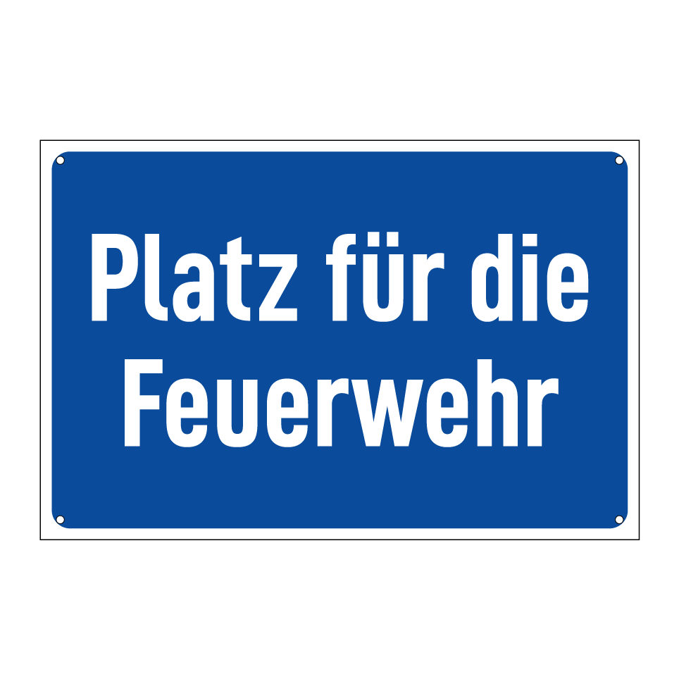 Platz für die Feuerwehr