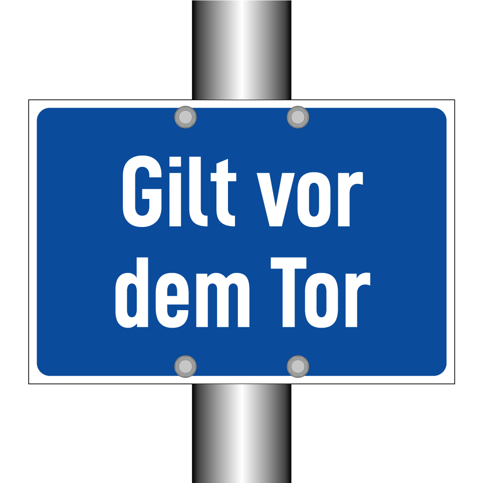 Gilt vor dem Tor