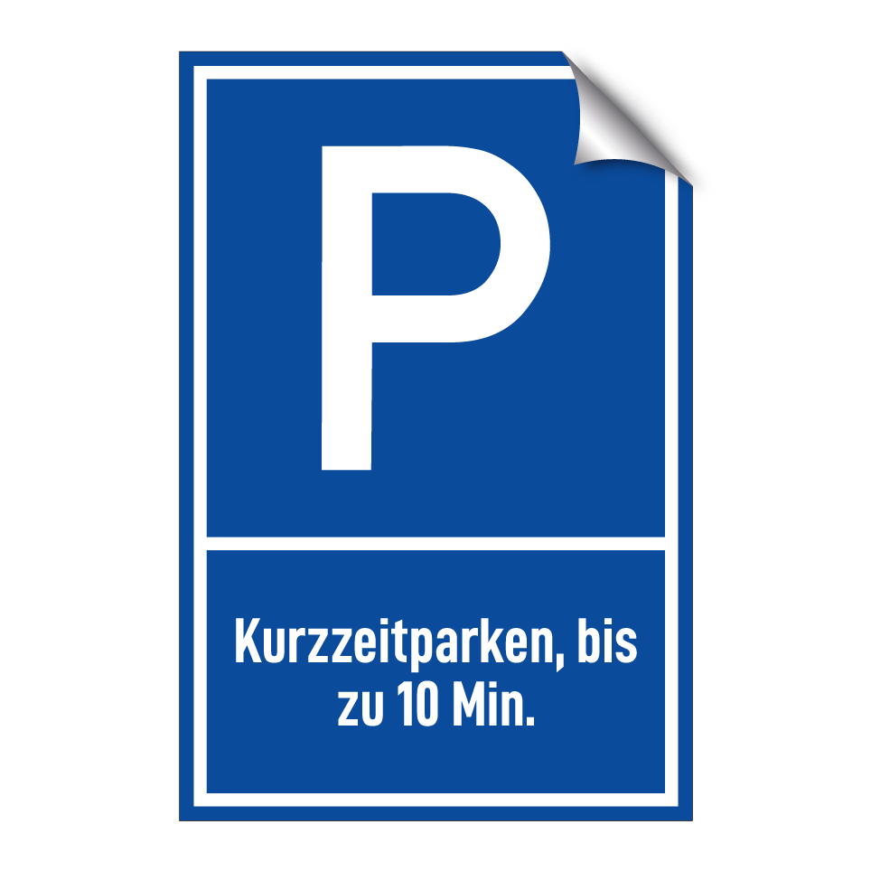 Kurzzeitparken, bis zu 10 Min.