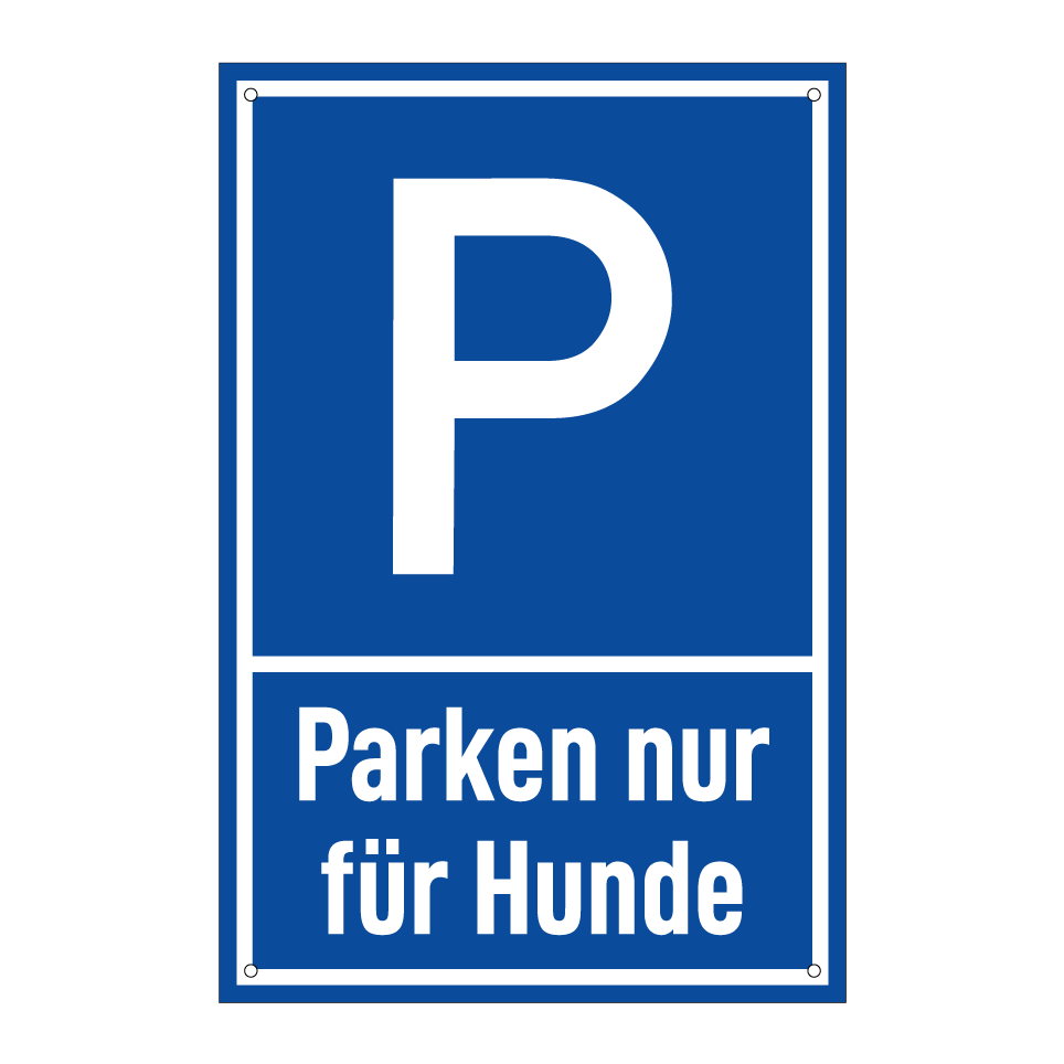 Parken nur für Hunde