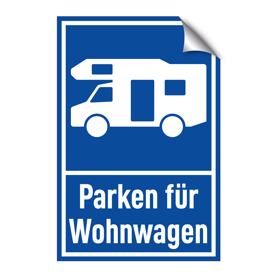 Parken für Wohnwagen