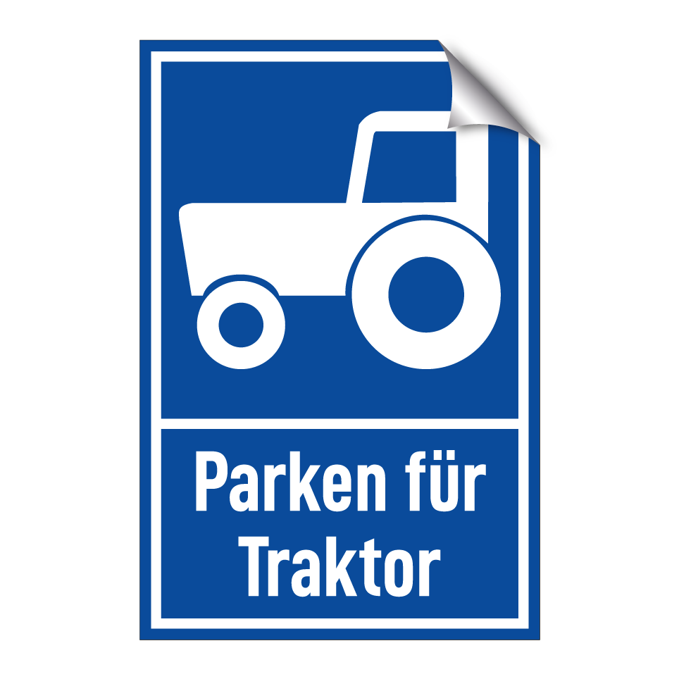 Parken für Traktor