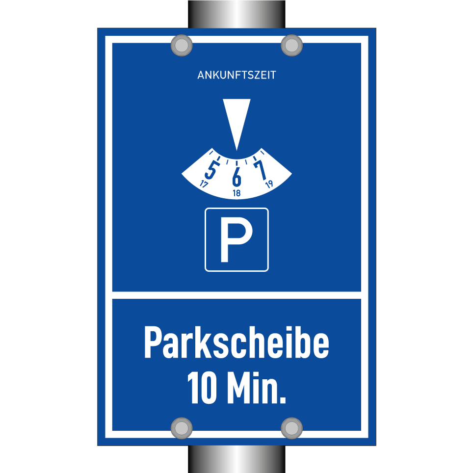Parkscheibe 10 Min.