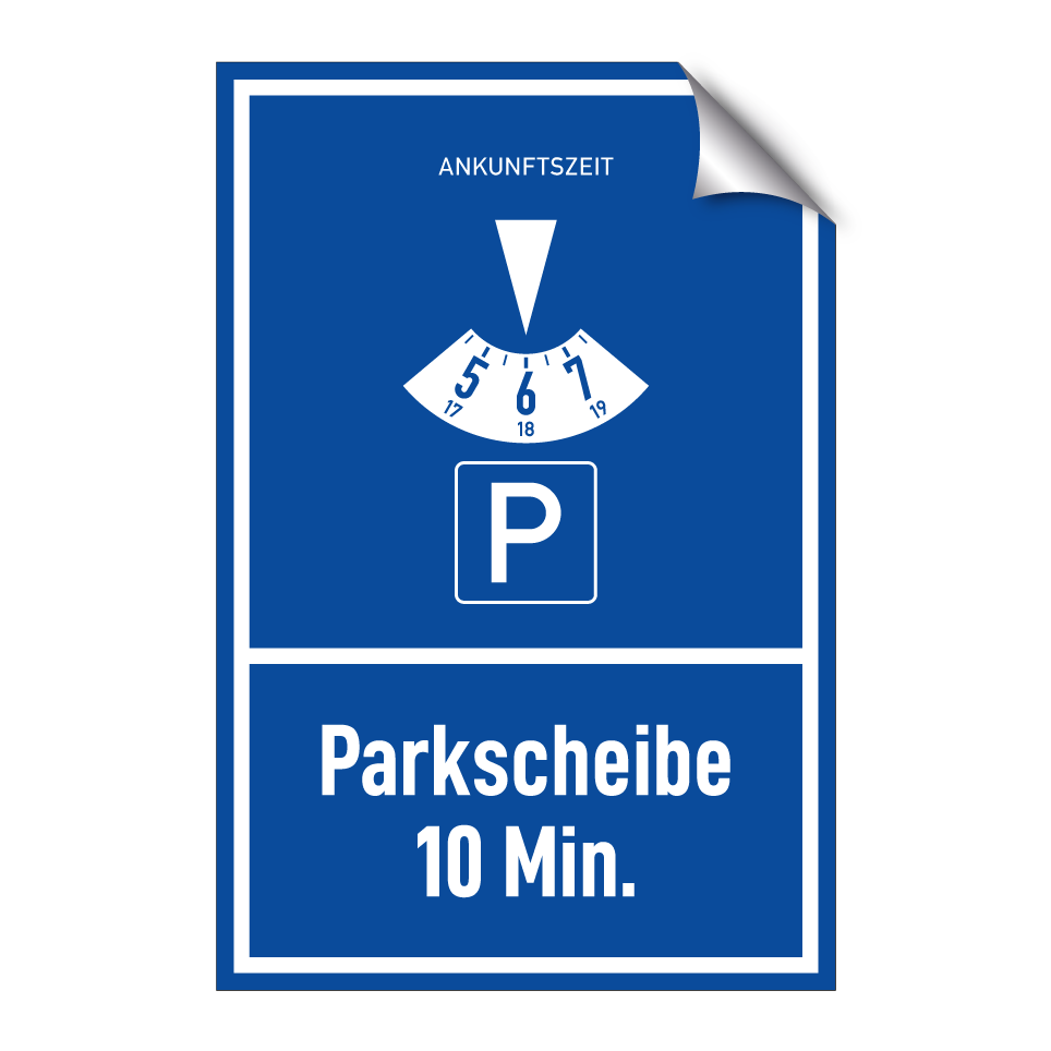 Parkscheibe 10 Min.