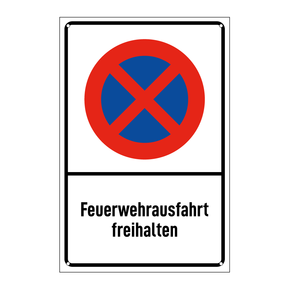 Feuerwehrausfahrt freihalten