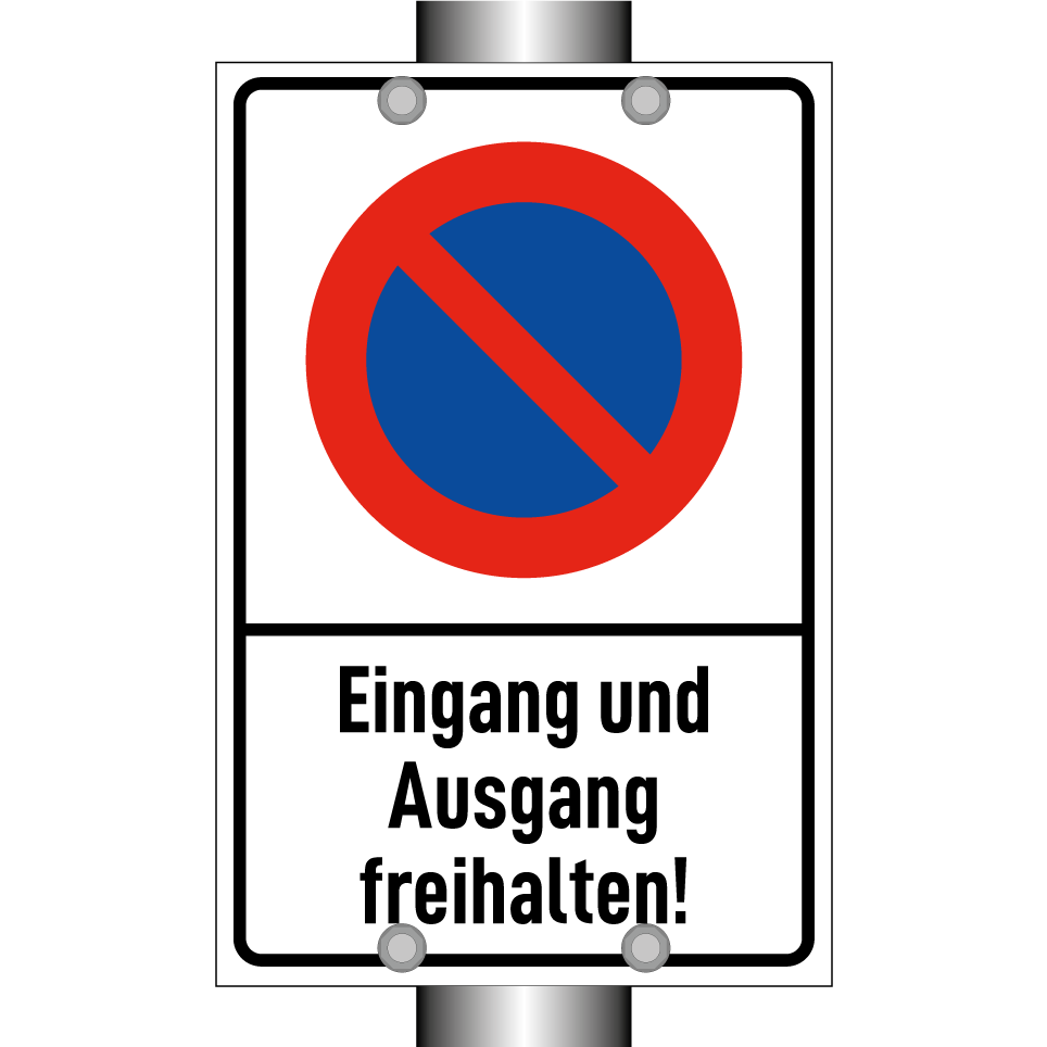 Eingang und Ausgang freihalten!