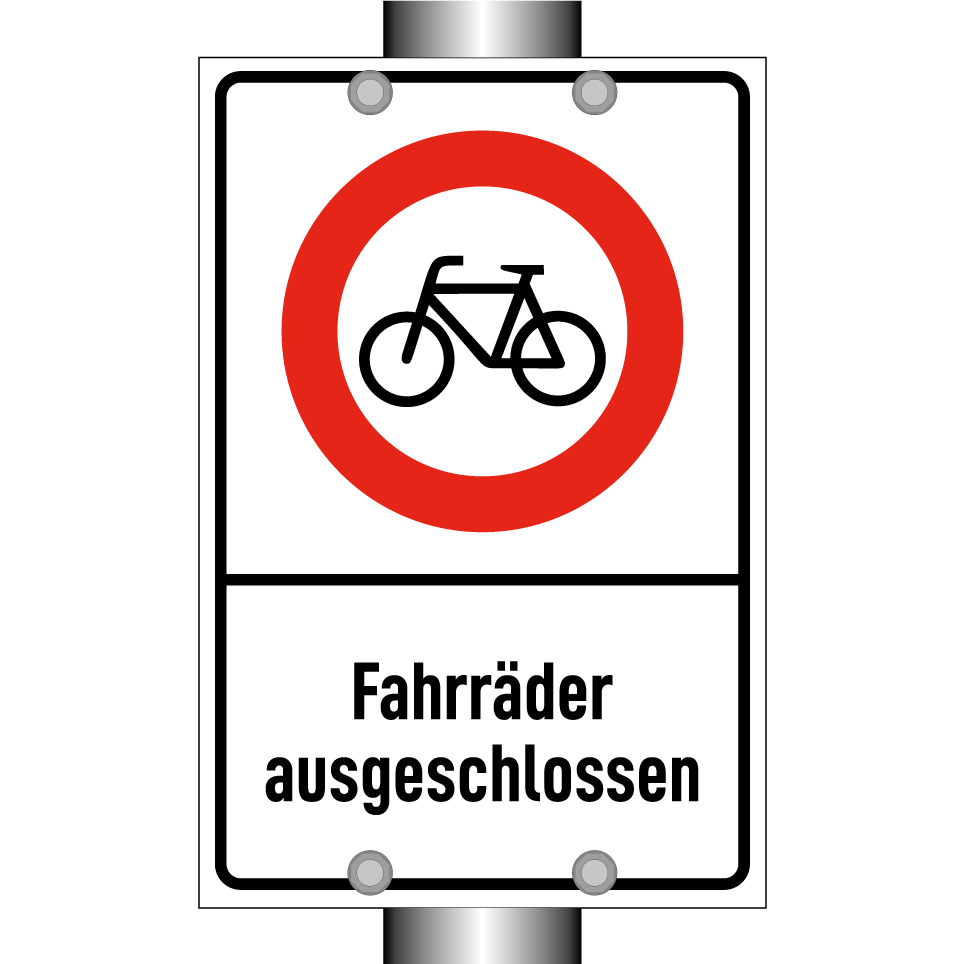 Fahrräder ausgeschlossen