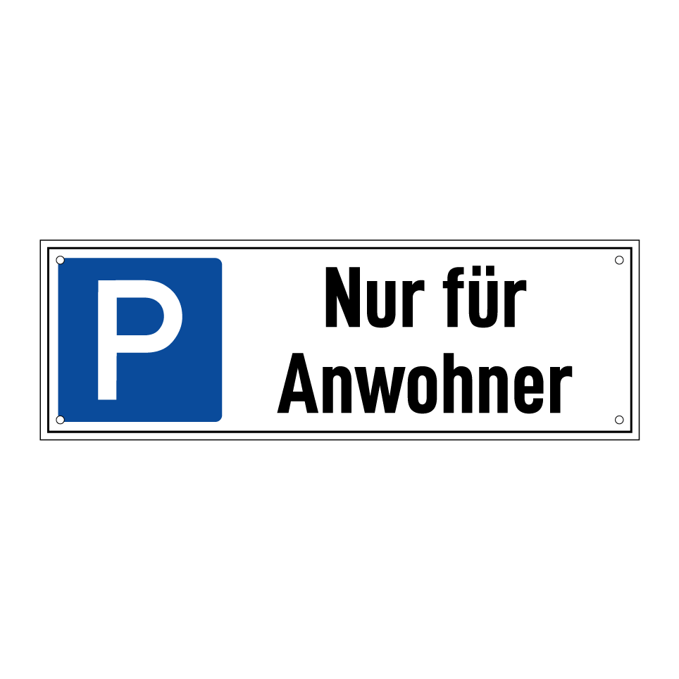 Nur für Anwohner
