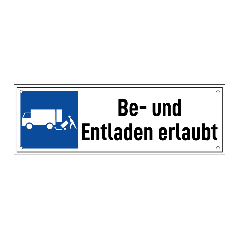 Be- und Entladen erlaubt