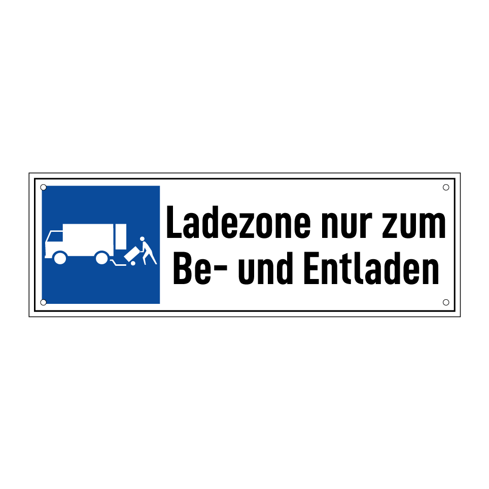 Ladezone nur zum Be- und Entladen