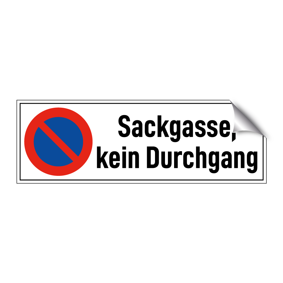 Sackgasse, kein Durchgang