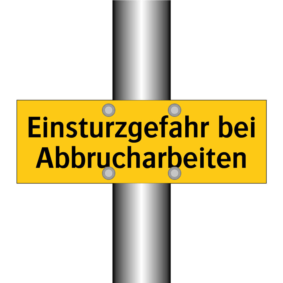 Einsturzgefahr bei Abbrucharbeiten