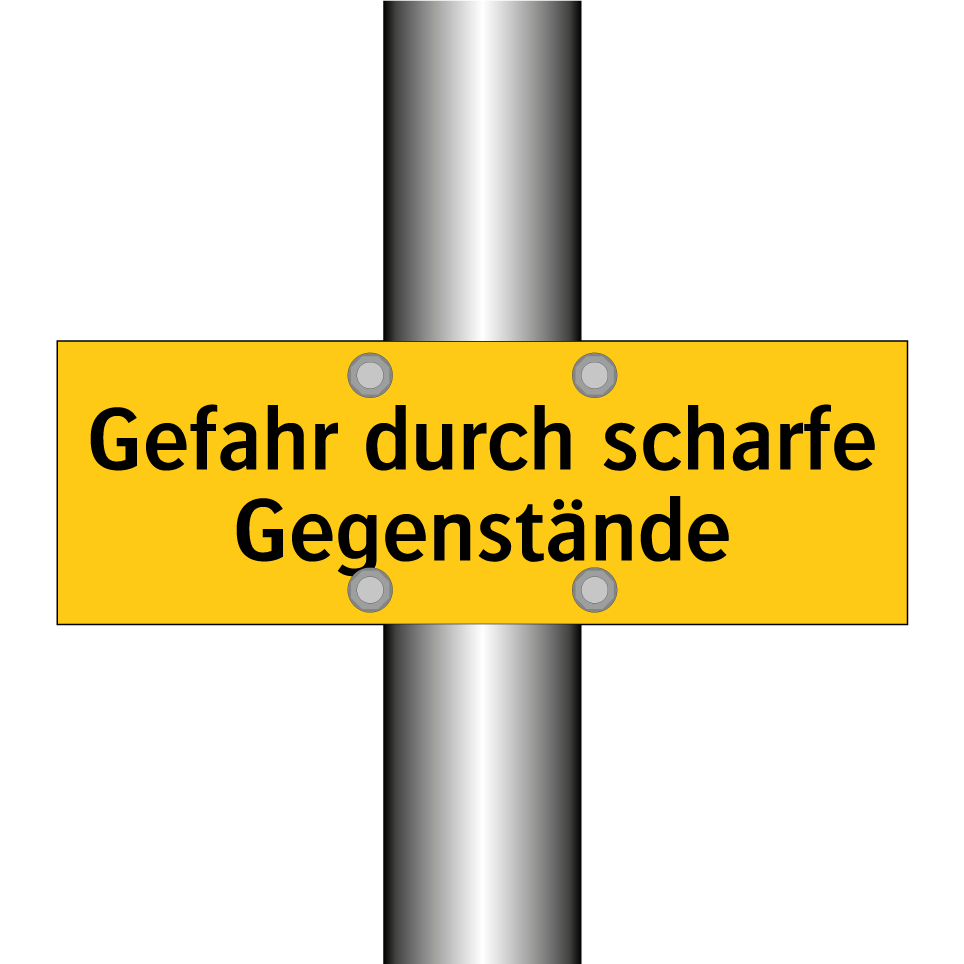 Gefahr durch scharfe Gegenstände
