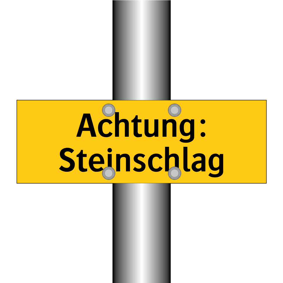 Achtung: Steinschlag