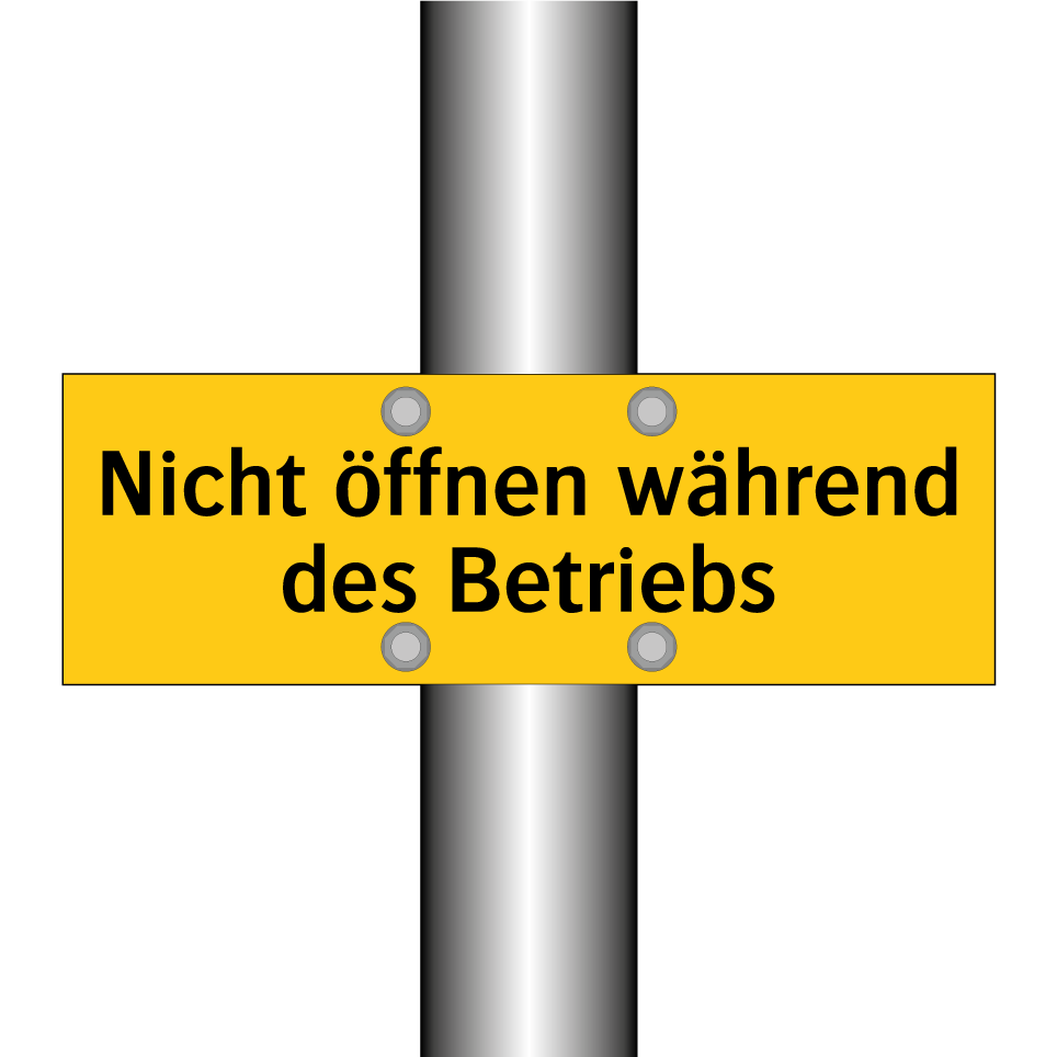 Nicht öffnen während des Betriebs