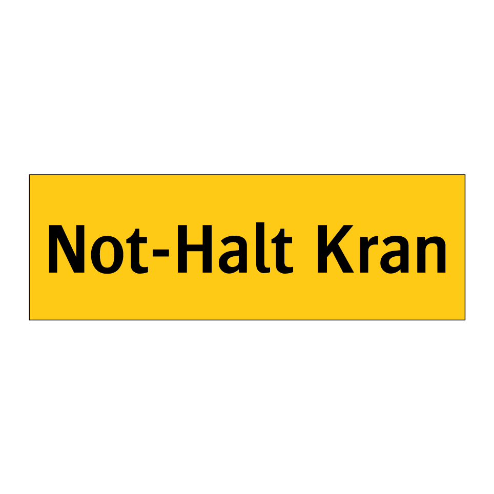 Not-Halt Kran