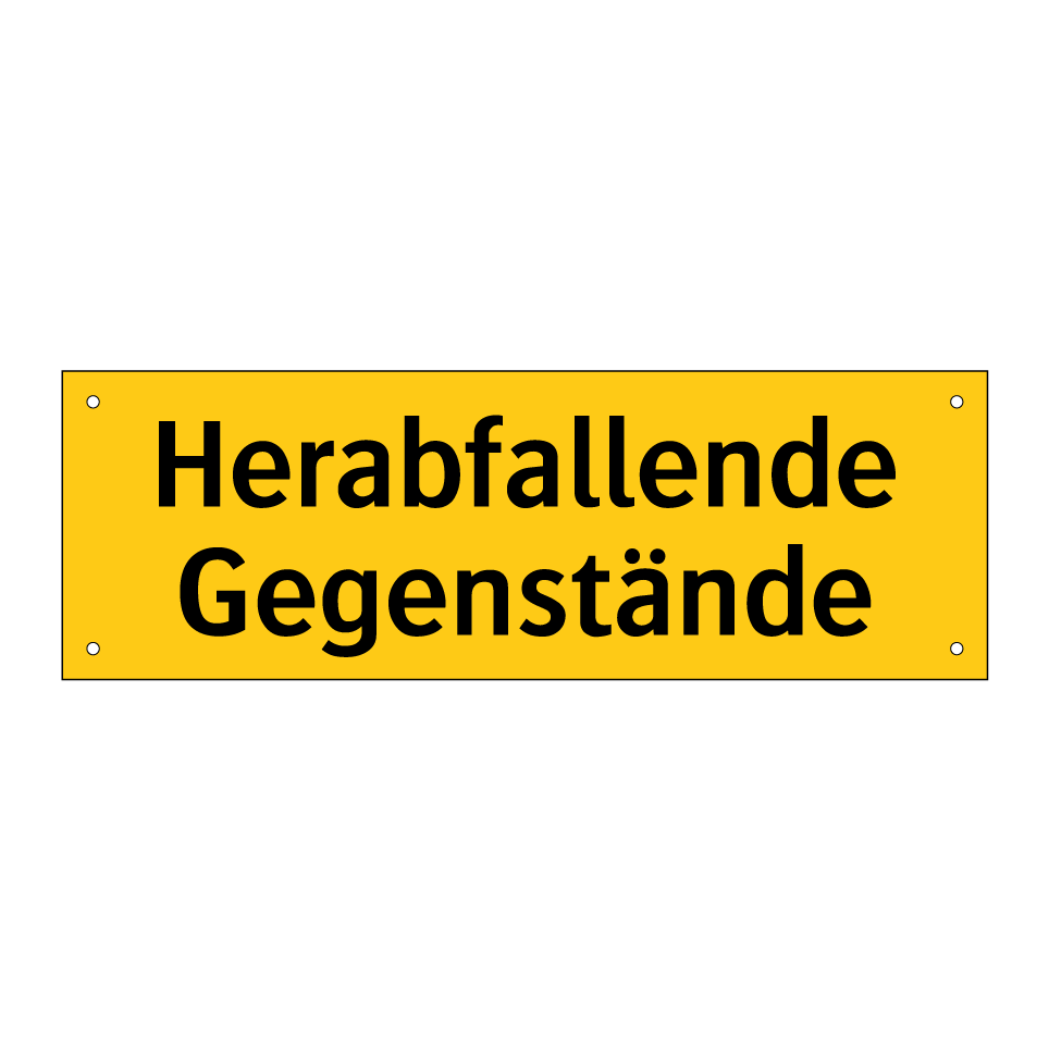 Herabfallende Gegenstände