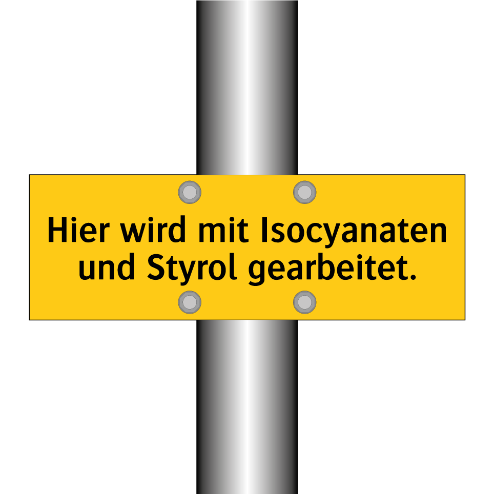 Hier wird mit Isocyanaten und Styrol gearbeitet.