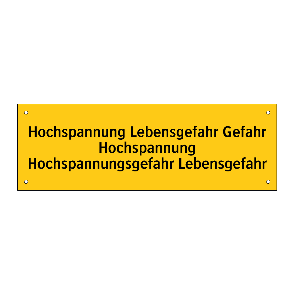 Hochspannung Lebensgefahr Gefahr Hochspannung Hochspannungsgefahr Lebensgefahr