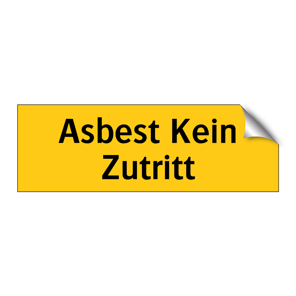 Asbest Kein Zutritt