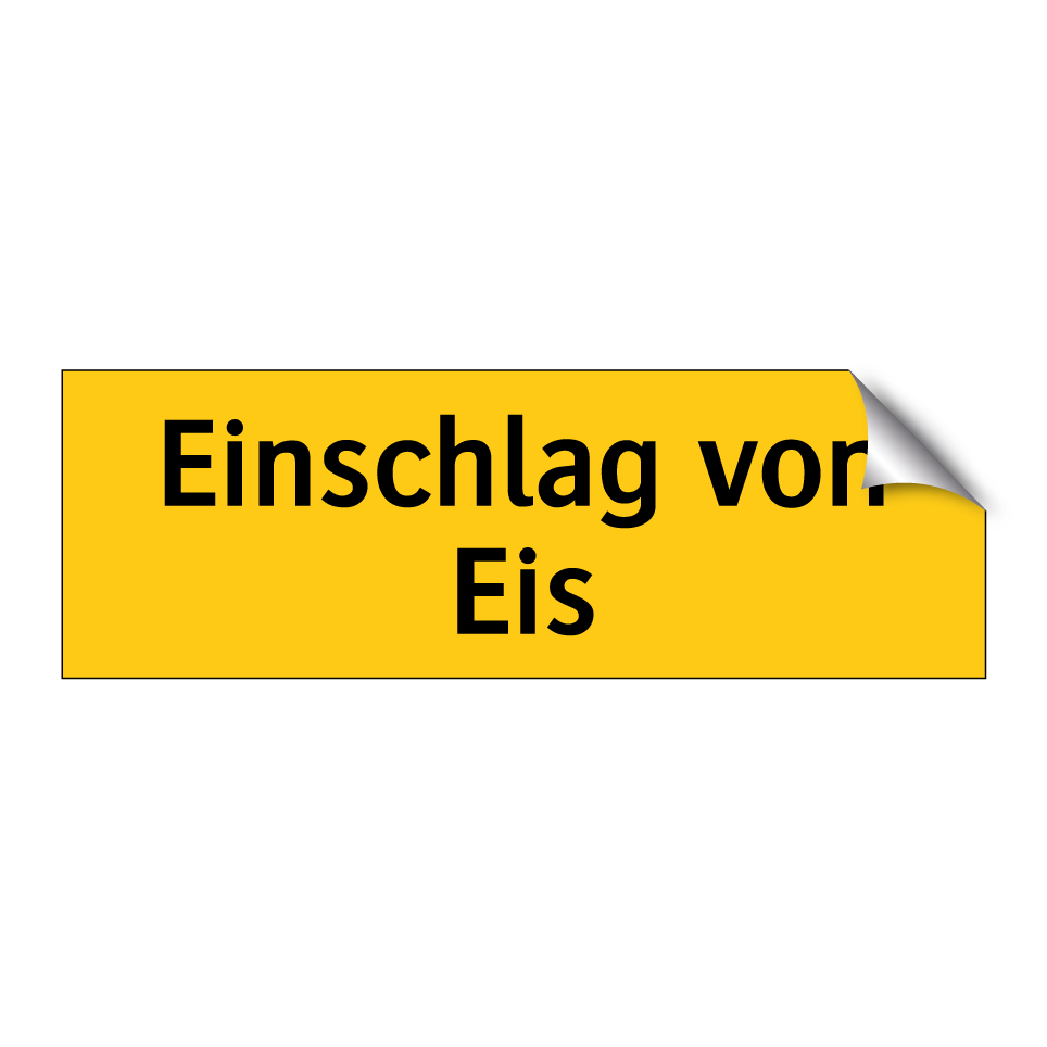 Einschlag von Eis