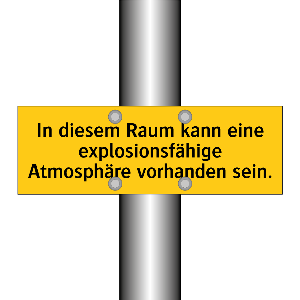 In diesem Raum kann eine explosionsfähige Atmosphäre vorhanden sein.